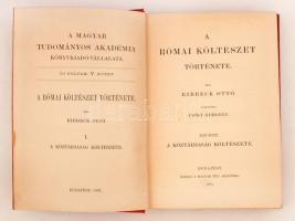 Ribbeck Ottó: A római költészet története I-III.
Forditotta Csiky Gergely és Katona Lajos. Bp., 189...