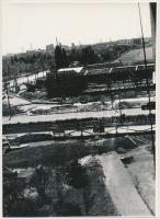 cca 1960-1970 Budapest, Örs vezér tere, Metróvégállomás, építkezés, 4 db fotó, 9x14 és 18x13 cm közö...
