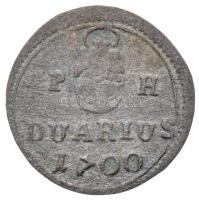 1700KB Duarius "I. Lipót" (0,43g) T:2-,3 Hungary 1700KB Duarius "Leopold I" (0,43g) C:VF,F Huszár: 1499., Unger II.: 1105.