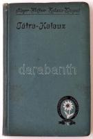 Szontagh Miklós: Tátrakalauz. Útmutató a Magas Tátrába s a Tátravidéki fürdőkbe. Bp., é. n., Singer és Wolfner (Singer-Wolfner Kalauz-könyvei). A háromból egy térképmelléklettel. Díszes vászonkötésben, jó állapotban.