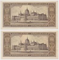 1946. 100.000.000P (4x) párban sorszámkövetők T:I,I-