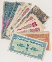 Ausztria 1922-1967. 20db-os bankjegy tétel T:I-,II,III Austria 1922-1967. 20pcs of banknotes C:AU,XF,F