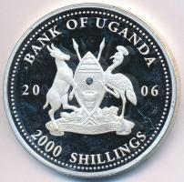 Uganda 2006. 2000Sh Ag "A labdarúgás halhatatlanjainak csarnoka - Magyarország 1950-es évek/Pus...