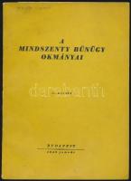 A Mindszenty bűnügy okmányai. Bp., 1949, Atheaneum. Kiadói papírkötés, jó állapotban.