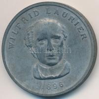 Kanada 1896. Wilfrid Laurier / Ottawa Parlament fém emlékérem (32mm) T:2- Canada 1896. Wilfrid Laurier / Ottawa House of Commons metal medallion (32mm) C:VF