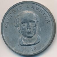 Kanada 1896. "Wilfrid Laurier / Ottawa Parlament" fém emlékérem (32mm) T:2- Canada 1896. "Wilfrid Laurier / Ottawa House of Commons" metal medallion (32mm) C:VF