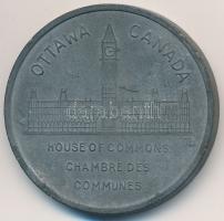 Kanada 1896. "Wilfrid Laurier / Ottawa Parlament" fém emlékérem (32mm) T:2-
Canada 1896. ...