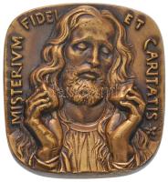 Vaikán 1968. "VI. Pál pápa / Misterium fidei et caritas" Br emlékérem eredeti tokban. Szign.: Messina (36x33mm) T:1 Vatican 1968. "Pope Paul VI / Misterium fidei et caritas" Br medal in original case. Sign.: Messina (36x33mm) C:UNC