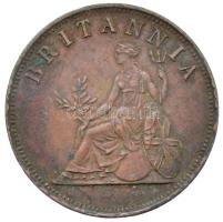 Ión-szigetek / Brit adminisztráció 1819. 1O Cu (9,3g) T:2- ph. Ionian Islands / British administration 1819. 1 Obol Cu (9,3g) C:VF edge error Krause KM# 32