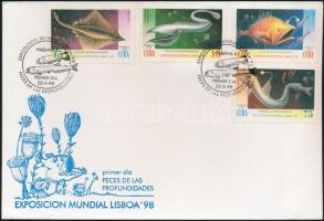 World's Fair; fish set FDC Világkiállítás; Hal sor FDC