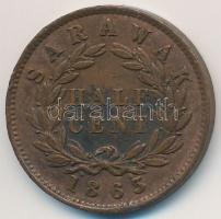 Sarawak / Brit Protektorátus 1863. 1/2c Cu "James Brooke" T:2,2- ph.
Sarawak / / British ...