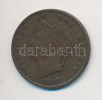 Nagy-Britannia 1827. 1/3f Cu "IV. György" T:3 Great Britain 1827. 1/3 Farthing Cu "George IV" C:F Krause KM# 703