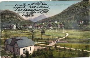 Tátra, Tatra; 3 db régi képeslap Tarpatakfüred, Fenyőháza, Tátralomnic, vegyes minőség / Lubochna, T...