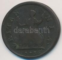 Nagy-Britannia 1736. 1f Cu "II. György" T:3
Great Britain 1736. 1 Farthing Cu "Georg...