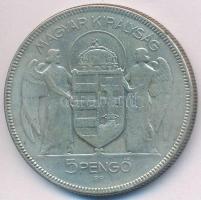 1930. 5P Ag "Horthy jobbra" T:3
Adamo P8