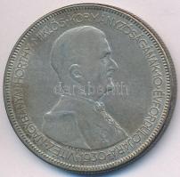 1930. 5P Ag "Horthy jobbra" T:2,2- Adamo P8