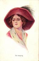 &#039;Out shopping&#039; / lady in hat, W.S.S.B. 1103.