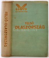 Felső Olaszország. Szerk.: Németh Andor. Bp., 1929, Lloydkönyvek Kiadóvállalata (Lloyd útikönyvek). Számos térképmelléklettel. Kicsit kopott vászonkötésben, egyébként jó állapotban.