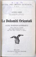 Berti, Antonio: Le Dolomiti orientali. Guida turistico-alpinistica. Milánó, 1928, Fratelli Treves Ed...