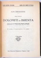 Prati, Pino: Dolomiti di Brenta. Trento, 1926, Arti Grafiche Tridentum (Club Alpino Italiano. Guida ...