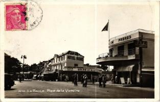 La Baule, Place de la Victoire, Hotel Riche, Buffet des Autocars, Café Billaud; / automobiles, TCV card