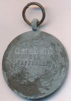 1914. "II. osztályú Ezüst Vitézségi Érem" pótfém kitüntetés mellszalag nélkül T:2-,3 fo