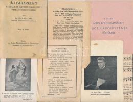 Több,mint 50 db régi egyházi emléklap, füzet, egyéb nyomtatvány