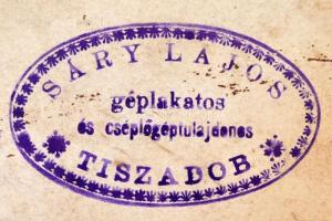 cca 1920 Őszi munkálatok, fotó kartonra kasírozva, Sáry Lajos, géplakatos és cséplőgép tulajdonos, T...