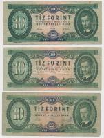 1962-1995. 9db-os vegyes forint bankjegy tétel T:III