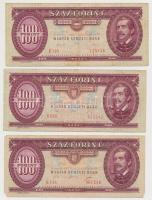1962-1995. 9db-os vegyes forint bankjegy tétel T:III