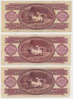 1962-1995. 9db-os vegyes forint bankjegy tétel T:III
