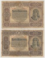 1920. 100K "Orell Füssli Zürich" (8x) T:III,III-