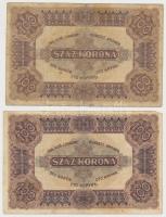 1920. 100K "Orell Füssli Zürich" (8x) T:III,III-