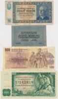 Csehszlovákia/Német 3. Birodalom/Cseh-Morva Protektorátus/Szlovákia 1919-1973. 8db-os bankjegy tétel...