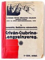 A Magas Tátra részletes kalauza 3. köt. 1. füz.: Kriván - Csubrina - Lengyelnyereg. Bp., 1917, Turistaság és Alpinizmus. Tűzött papírkötésben, megviselt állapotban.