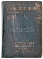 Gerhárd Lajos (szerk.): A magyar sport pantheonja. I-II. A magyar sport reneszánszának története 1896-tól napjainkig. Budapest, 1932, A Magyar Sport Pantheonja Kiadóvállalat. Viseltes egészvászon kötésben