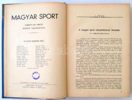 Albrecht kir. Herceg et alii: Magyar Sport. Budapest,  [1934], Merkantil Nyomda. Kiadói egészvászon ...