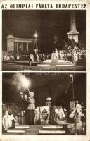 Az Olimpiai fáklya Budapesten; az 1936-os berlini olimpia / the Olympic flame in Budapest; the 1936 Summer Olympics in Berlin