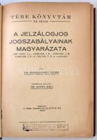 Nizsalovszky Endre: A jelzálogjog jogszabályainak magyarázata. Bp., 1929, Tébe Kiadóvállalata (Tébe ...