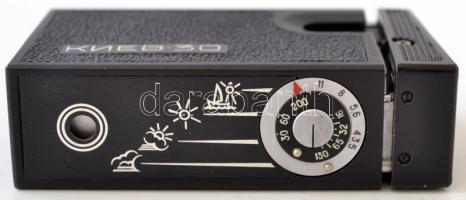 Arsenal Kiev 30 13x17 mm kamera Industar-M 1:3,5/23 mm objektívvel, hozzá hívótárcsa, tok, eredeti d...