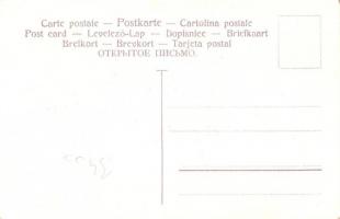 L'Eunuque / Der Eunuche / Optical illusion erotic art postcard with nude ladies. Litho