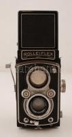 Franke & Heidecke Rolleiflex	6x6 cm kamera Carl Zeiss Tessar 1:3,5/7,5 cm objektívvel Compur Rap...