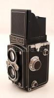 Franke & Heidecke Rolleiflex	6x6 cm kamera Carl Zeiss Tessar 1:3,5/7,5 cm objektívvel Compur Rap...