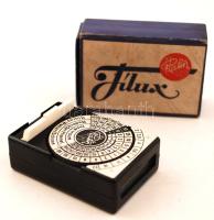 Platin-Werk G. Räder Filux Platin optikai fénymérő	eredeti dobozában  / vintage exposure meter