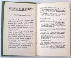 Wilhelm Bölsche: A természettudomány fejlődésének története. I. Kultura és Tudomány. Budapest, 1912,...