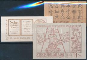 3 db bélyegfüzet, 3 stamp-booklets