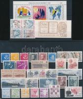 12 db sor, 1 blokk és 1 bélyegfüzet, 12 stamps, 1 block and 1 stamp-booklet