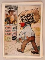 cca 1985 Századeleji magyar kereskedelmi plakátok gyűjteménye 33 db reprint kompletten, plusz még 7 ...