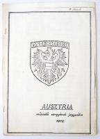 1975 Ausztria működő sörgyárak jegyzéke. 13 oldal gépirat