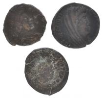 Római Birodalom 3db-os kisbronz tétel a IV. századból T:3 Roman Empire 3pcs of small bronze coins from the 4th century C:F